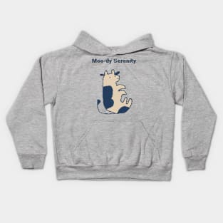 Moo-dy Serenity - 1bit Pixelart Kids Hoodie